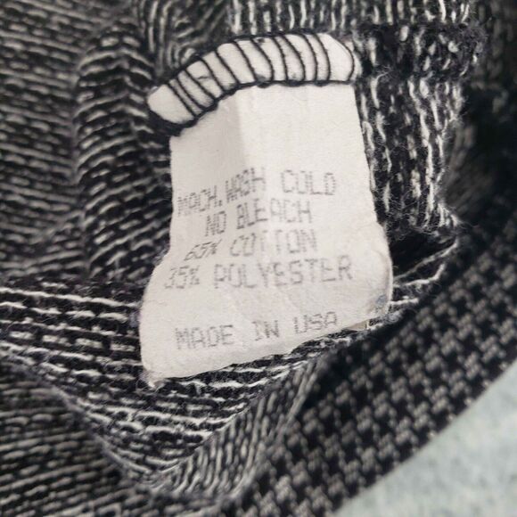 Vintage Rollin Hard Houndstooth 3/4 Sleeve Sweater Mens Large Distressed 1/4 Zip - Picture 6 of 11